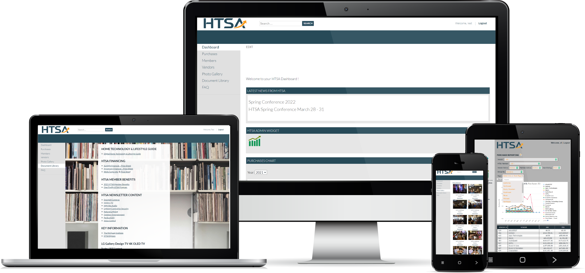 HTSA responsive mockup