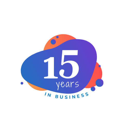 A design that says - 15 years in business.